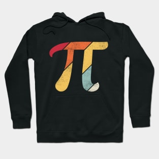 Pi Day Retro Symbol (Sunset) Hoodie